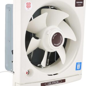 شفاط تهوية للمطبخ بدرج لتجميع الزيوت من توشيبا، حجم 20×20 سم، موديل VRH20J10U 1000 واط