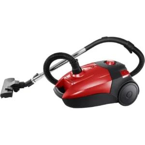 مكنسة كهربائية جاك بحاوية بكيس – 2200 وات – أحمر وأسود – JB2200R