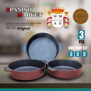 صينية جرانيت مدورة إسباني 3 قطع موديل إيطالي