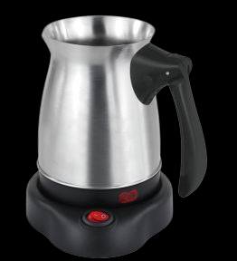 كنكة قهوة كهربائية استانلس ستيل بقاعدة منفصلة