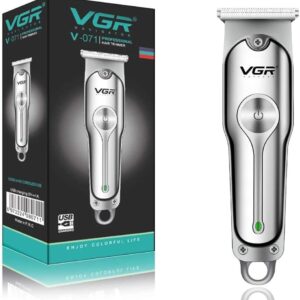 ماكينة حلاقة VGR V-071 لاسلكية مقاومة للماء للرجال مع اكسسواراتها وبطارية 600mAh