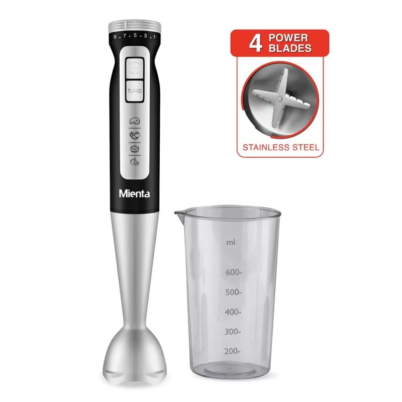 خلاط يدوي تربو – ميانتا – 1000 واط | أبيض – موديل HB111338A